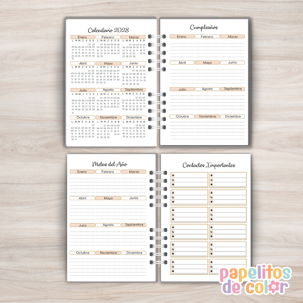 📔 Agenda Ginevra Semanal 2027 ✨