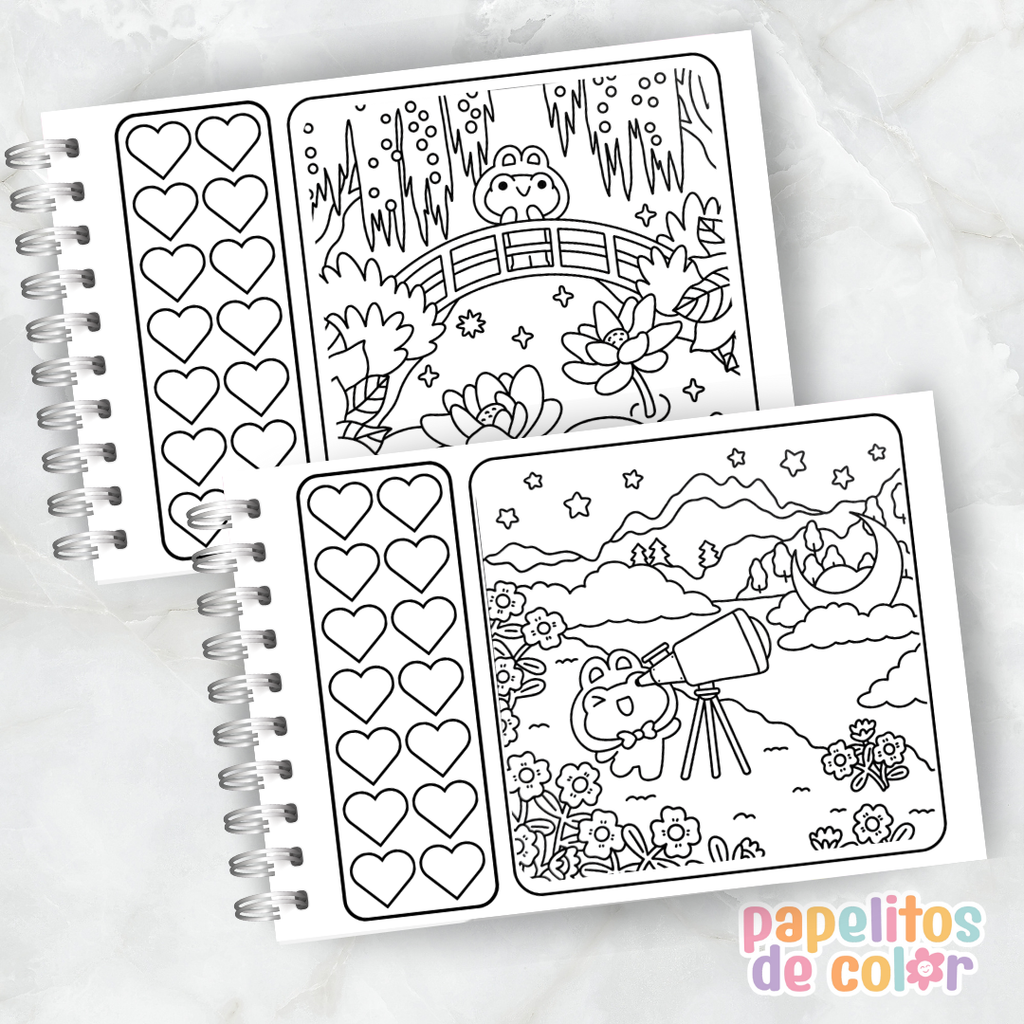 🐸 Libro para Pintar – Froggy Days