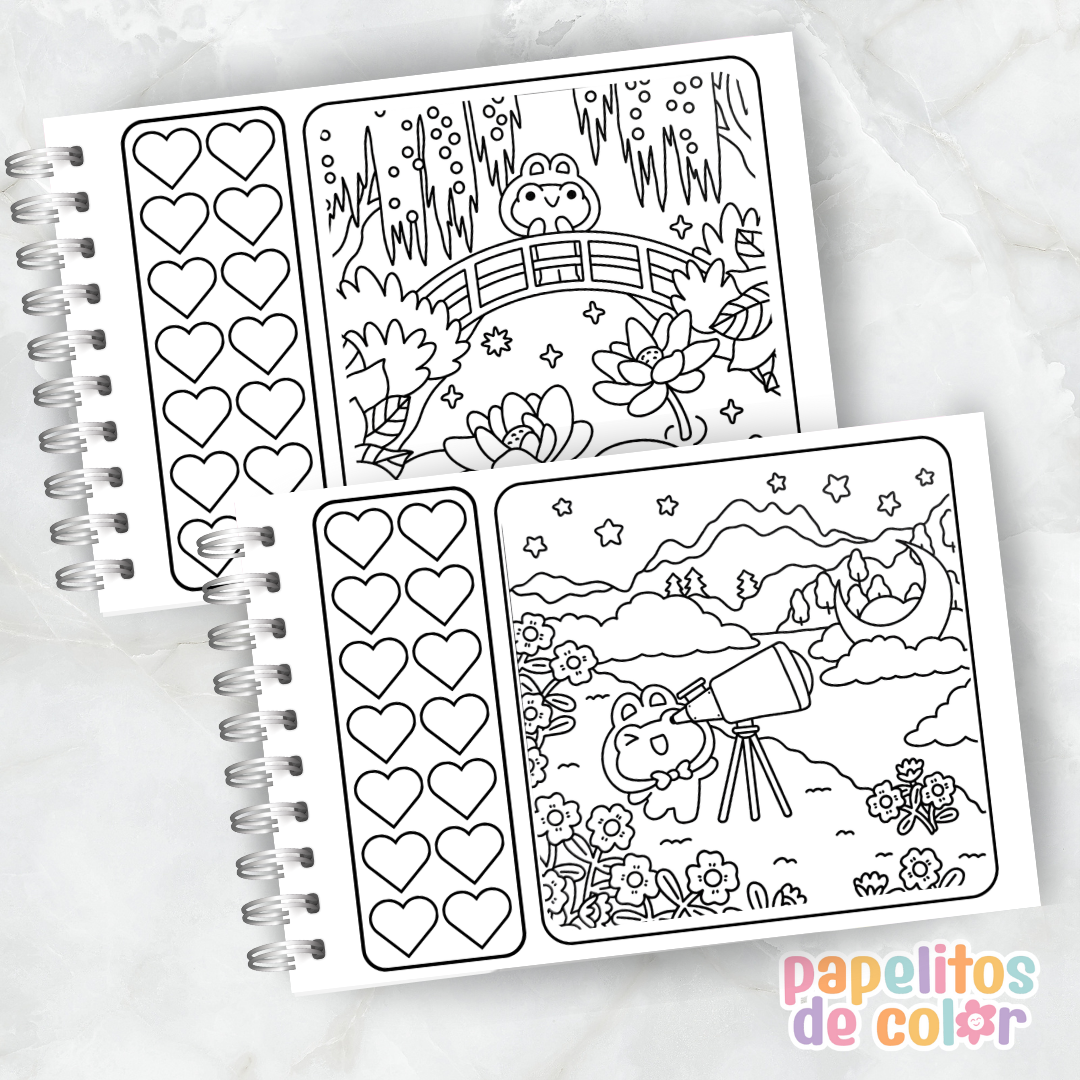 🐸 Libro para Pintar – Froggy Days