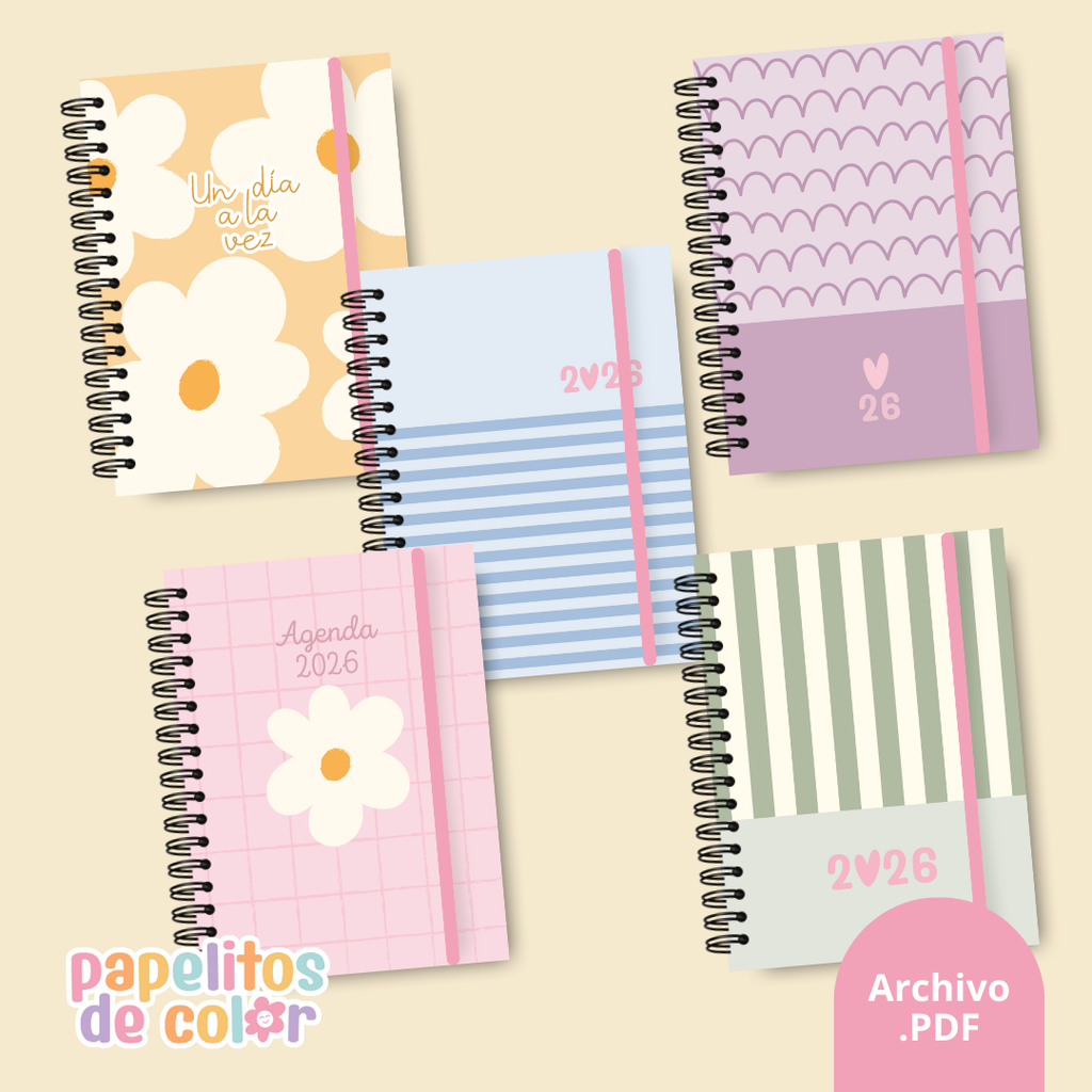 Pack 25 Portadas Agendas – Kit 7