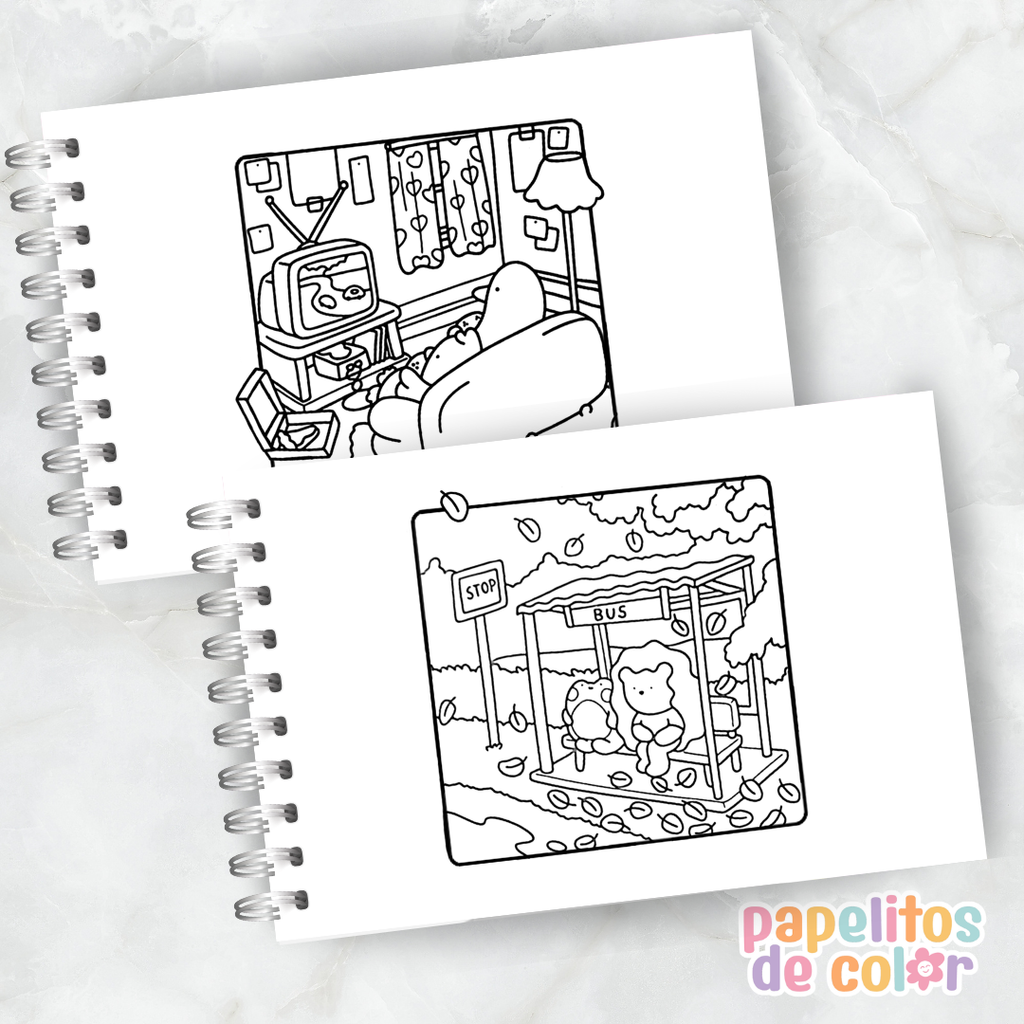 🧸 Libro para Pintar Comfy Times✨