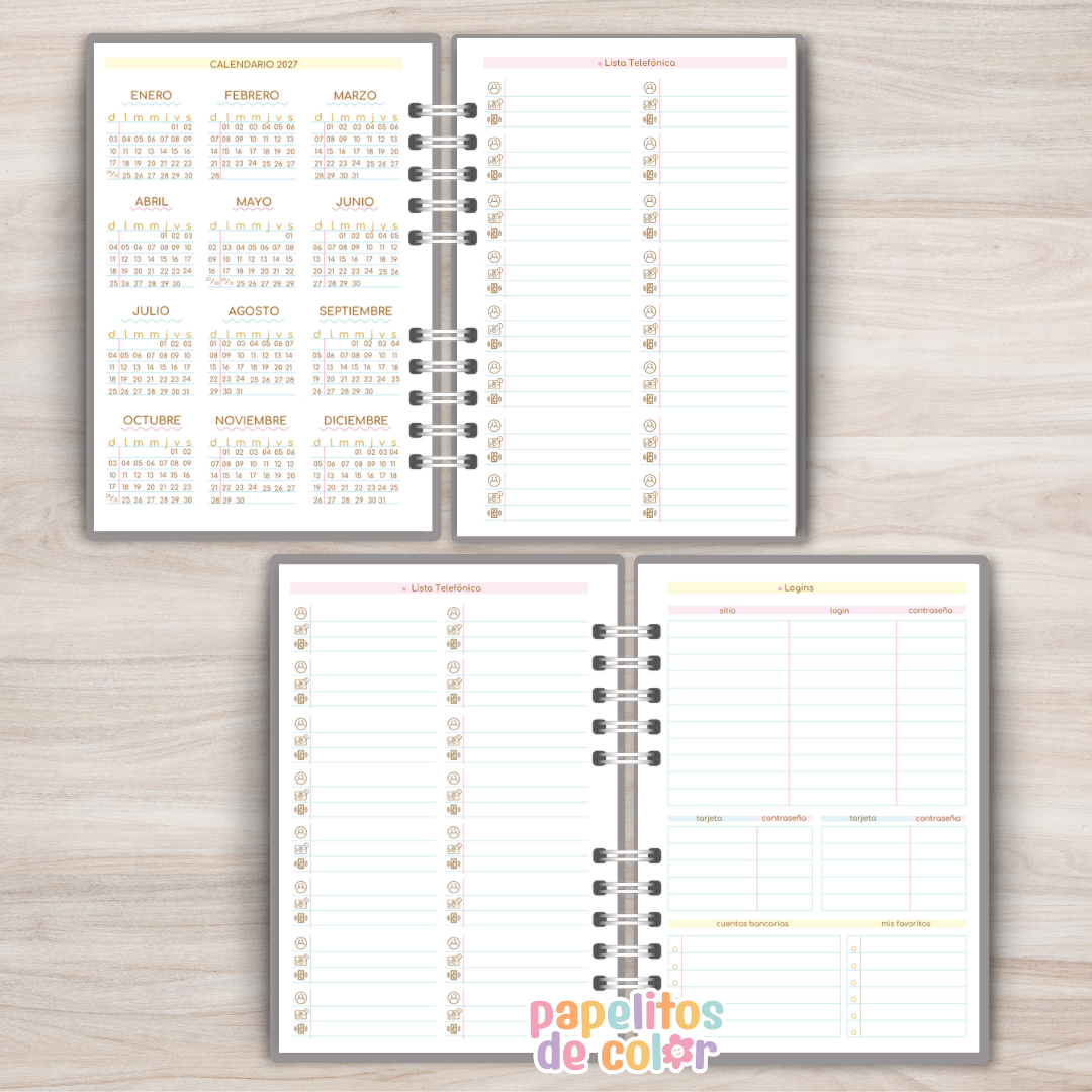 🌿✨ Agenda  Comforta  - Semanal 2027 📖💛
