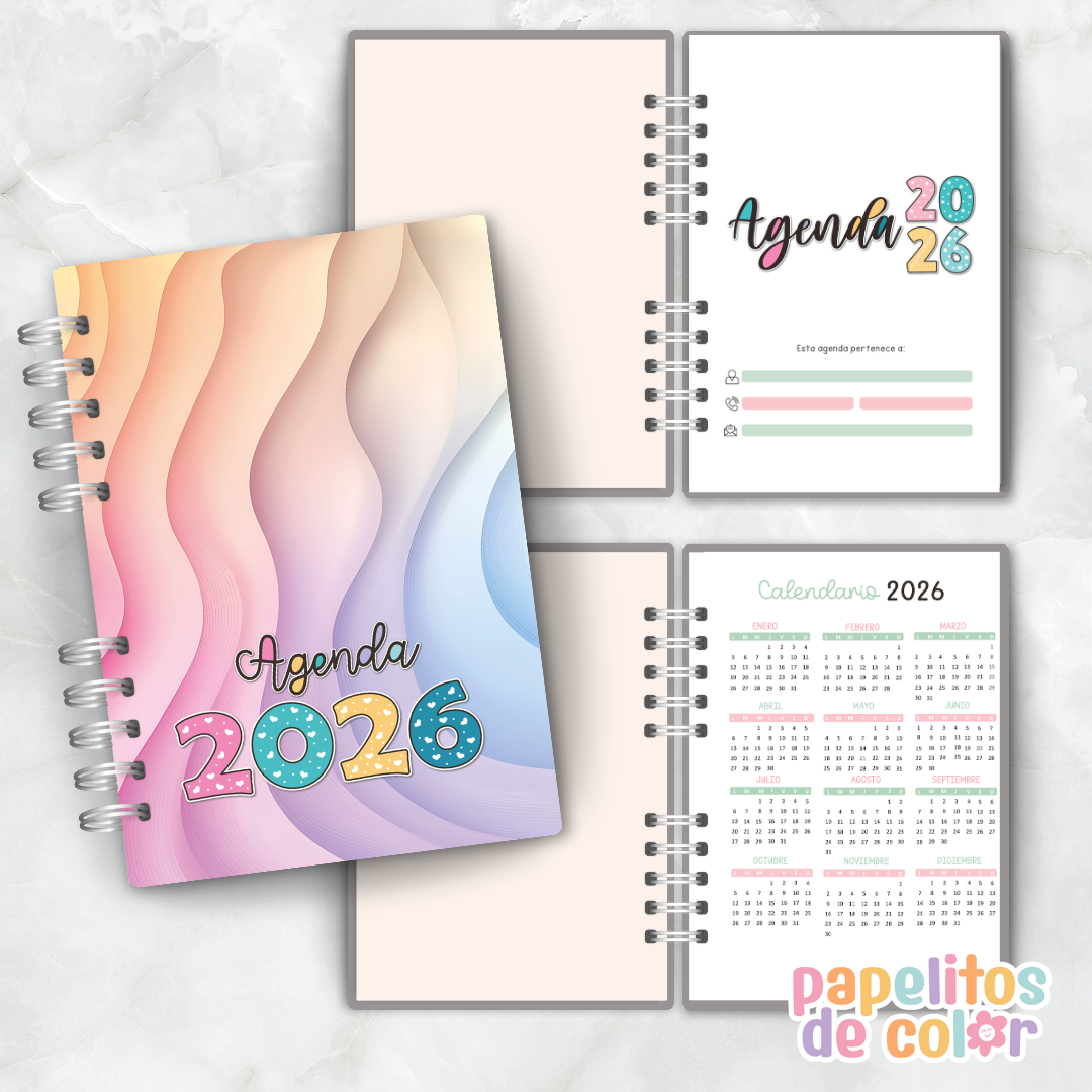 📔 Agenda Semanal Rayas 2026  ✨