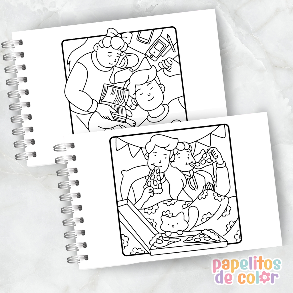 🐱 Cuaderno para Pintar Purr Moments✨