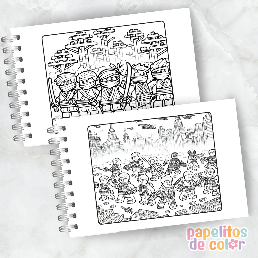 🧱✨ Cuaderno para pintar LEGO ✨🧱