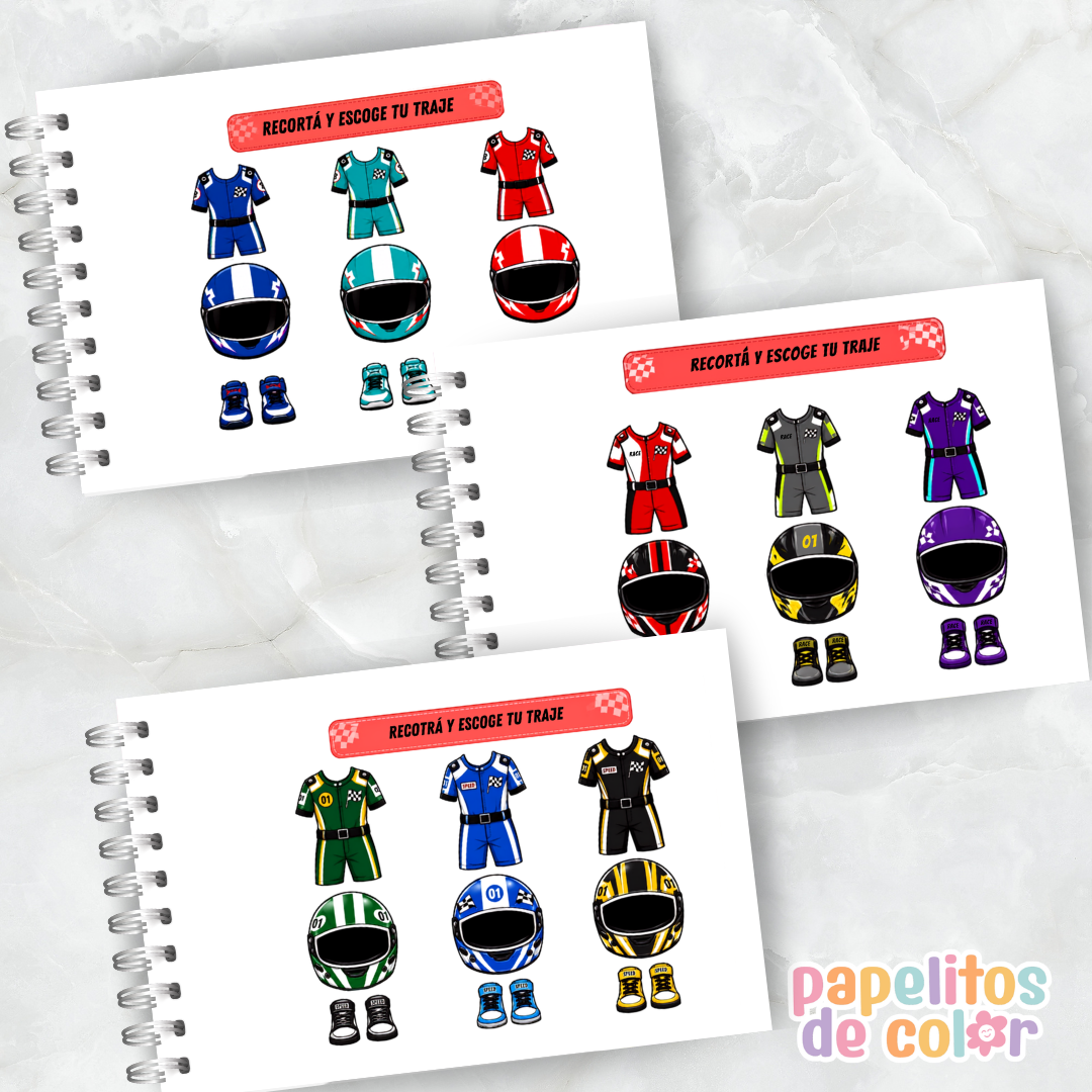 🚗🏁 ¡Paper Dolls Coches! 🔧✨