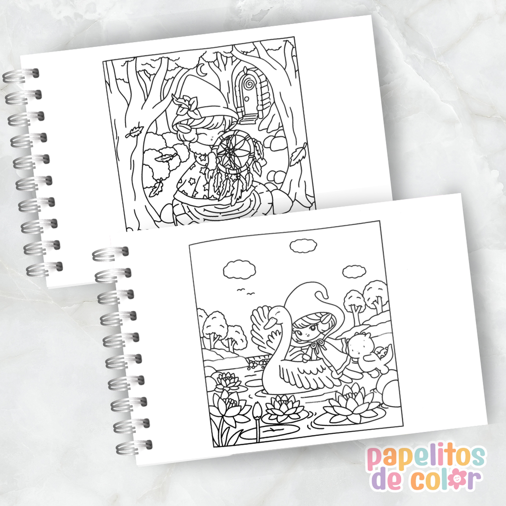 🌲🦊 Libro para Pintar Forest Sentinel  ✨