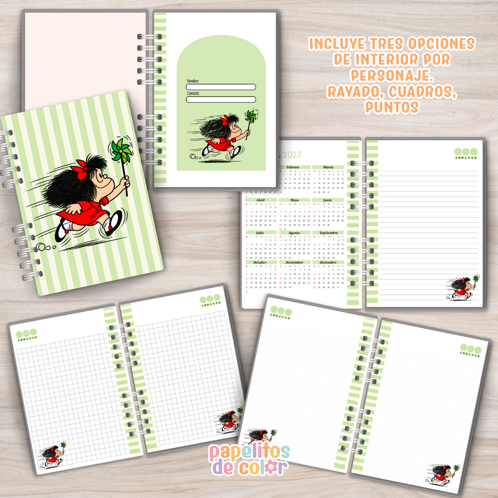 📚 Cuadernos A4 Mafalda 2027
