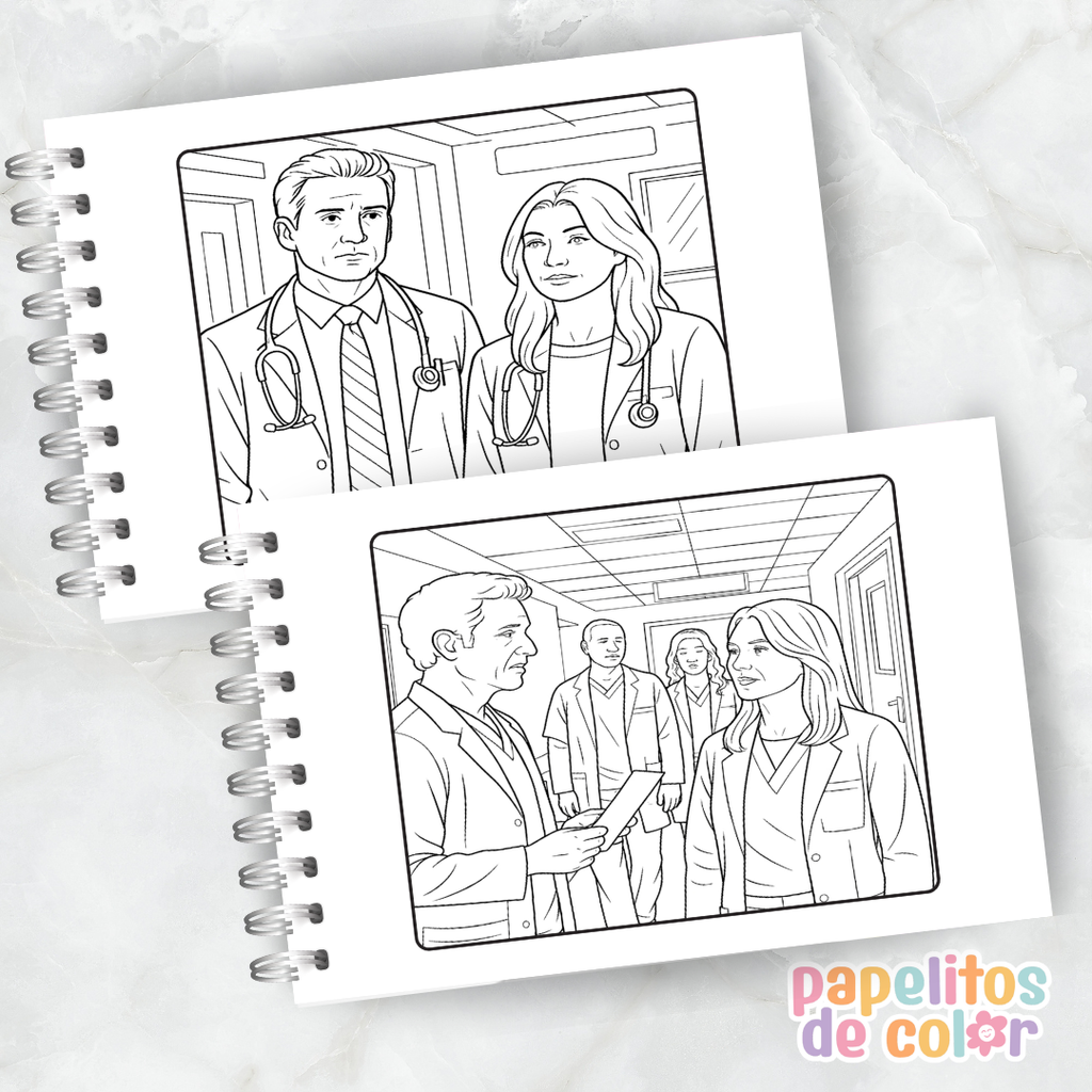 💙🏥 Libro para pintar Grey’s Anatomy 🏥💙