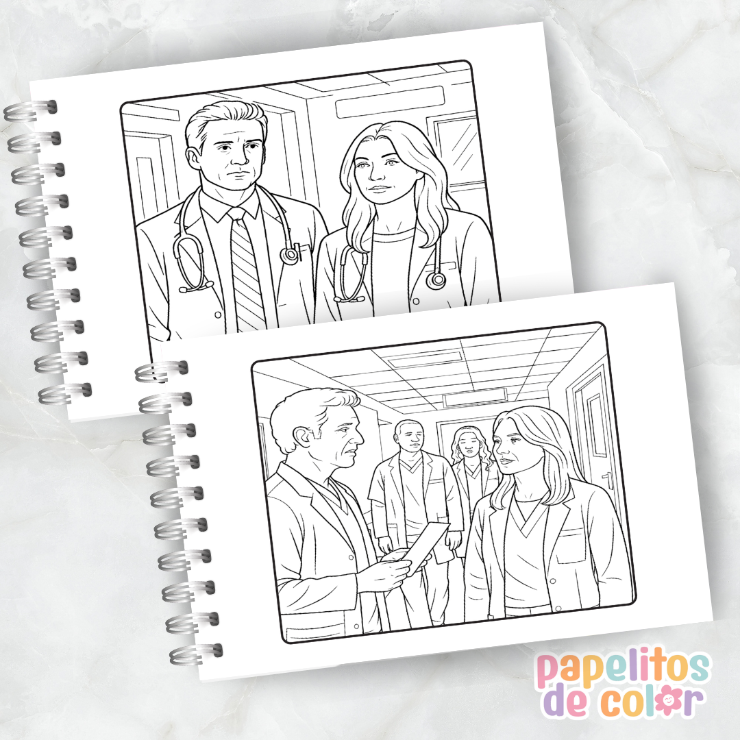 💙🏥 Libro para pintar Grey’s Anatomy 🏥💙