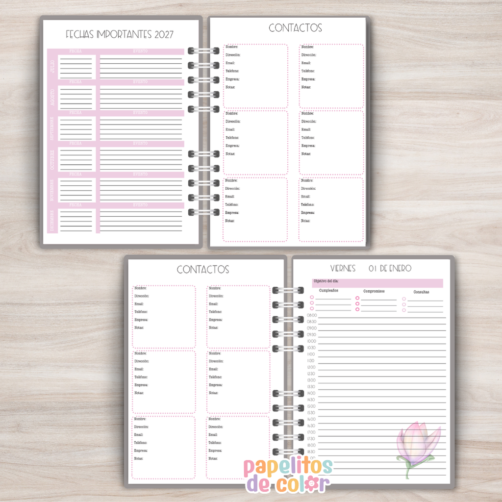 📖 Agenda Diaria Gimena 2027 💖