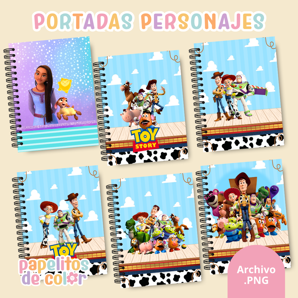 📚✨ Combo Portadas Personajes – Vol. 14 🌟🎨