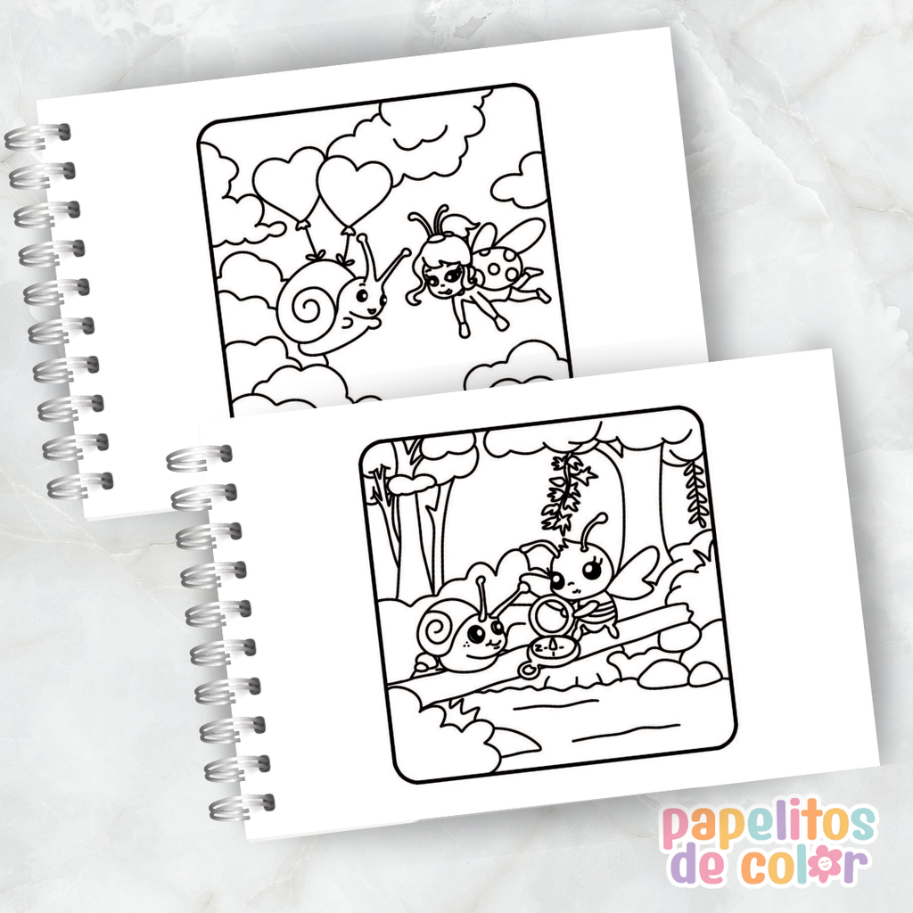 🐞🌸 Libro para Pintar Little Ladybug ✨