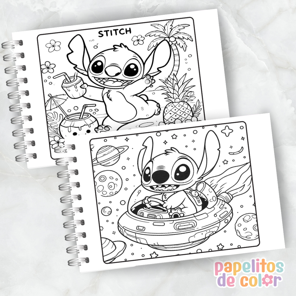 💙 Libro para Pintar – Stitch Cute
