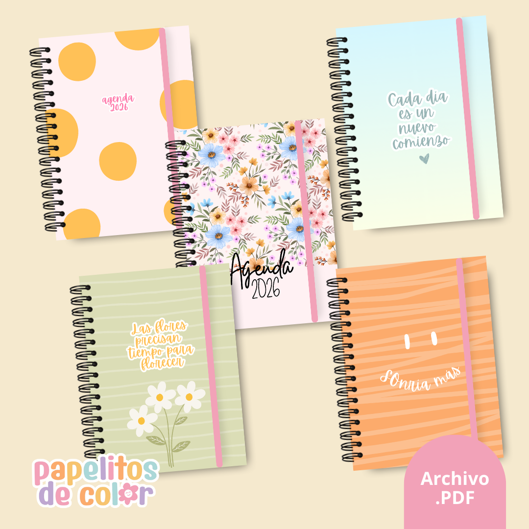 Pack 25 Portadas Agendas - Kit 1