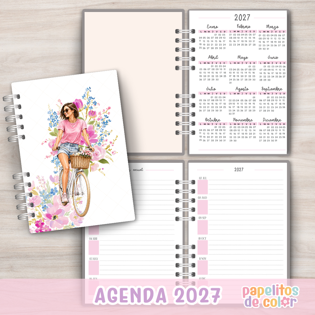 🌸 Agenda Armonía - 2 Días por pagina 2027✨