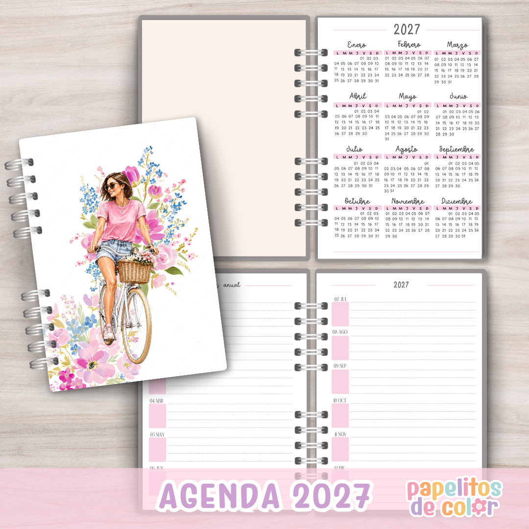🌸 Agenda Armonía - 2 Días por pagina 2027✨