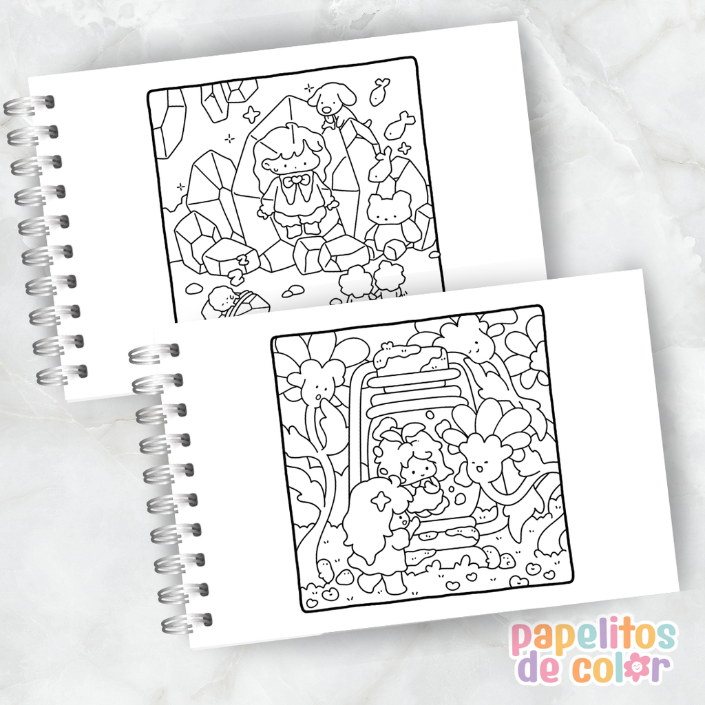 ☁️✨ Cuaderno para pintar Dreamy Land ✨🎨