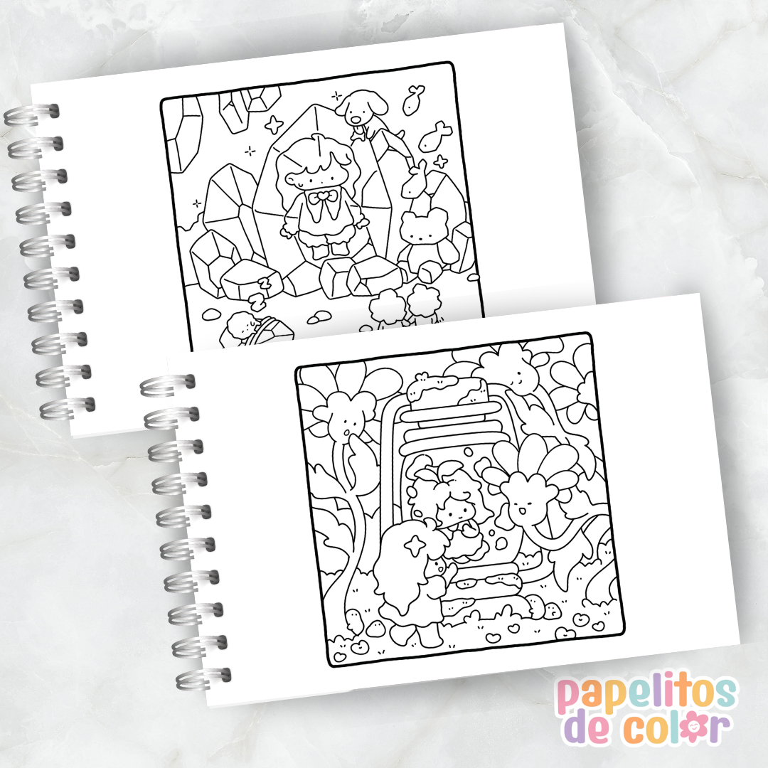 ☁️✨ Cuaderno para pintar Dreamy Land ✨🎨