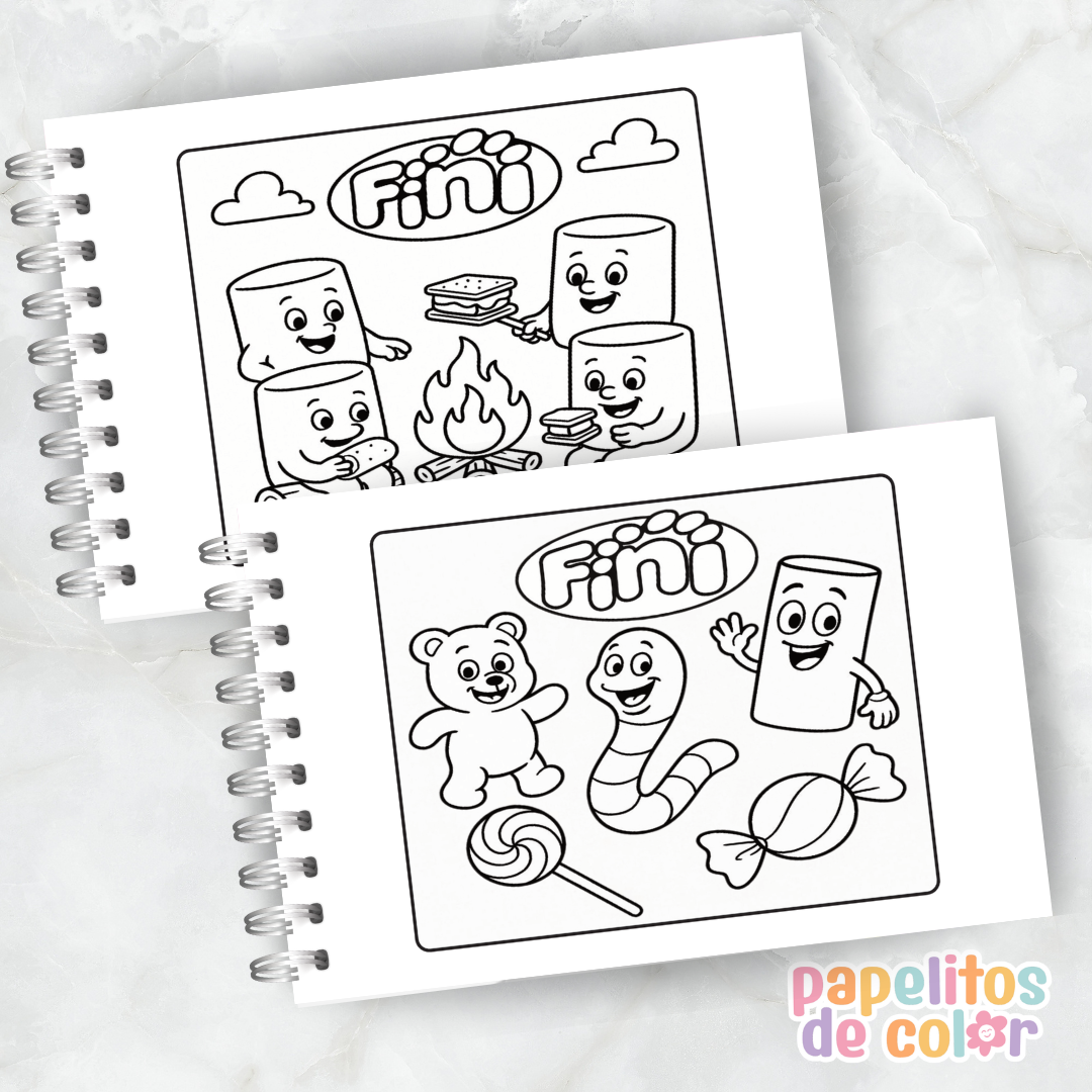 🍬 Libro para pintar Fini 🍬