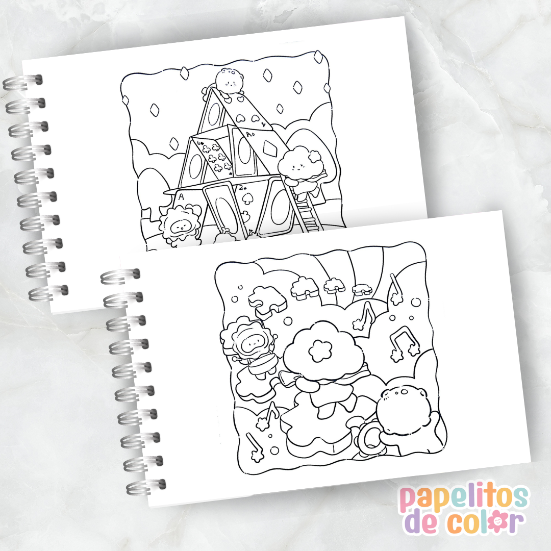 ☁️✨ Cuaderno para pintar Cloud Tales ✨🎨