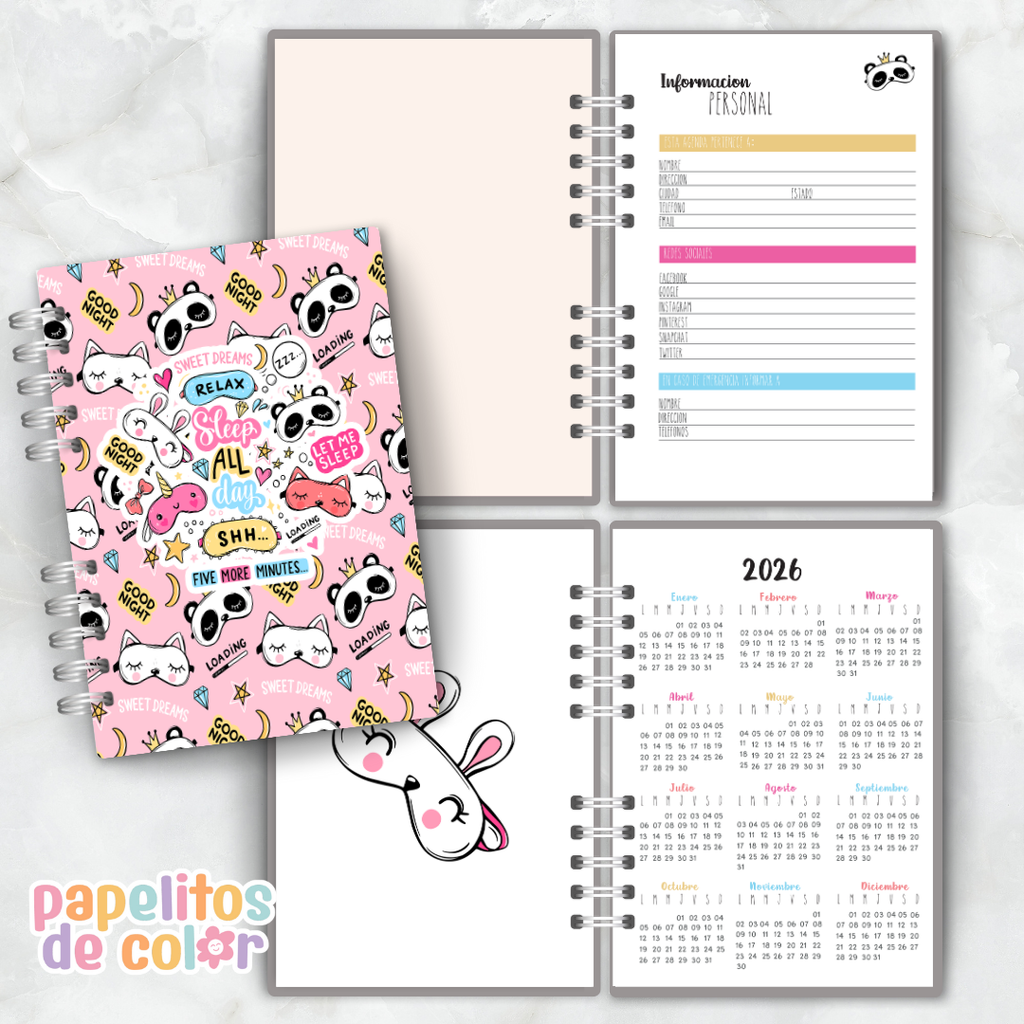 Agenda Semanal Antifaz 2026 🎭✨