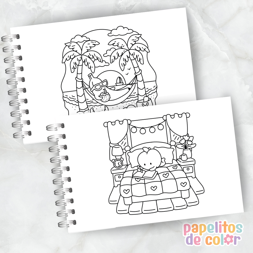 🍪✨ Cuaderno para pintar cozy foodie ✨🍩