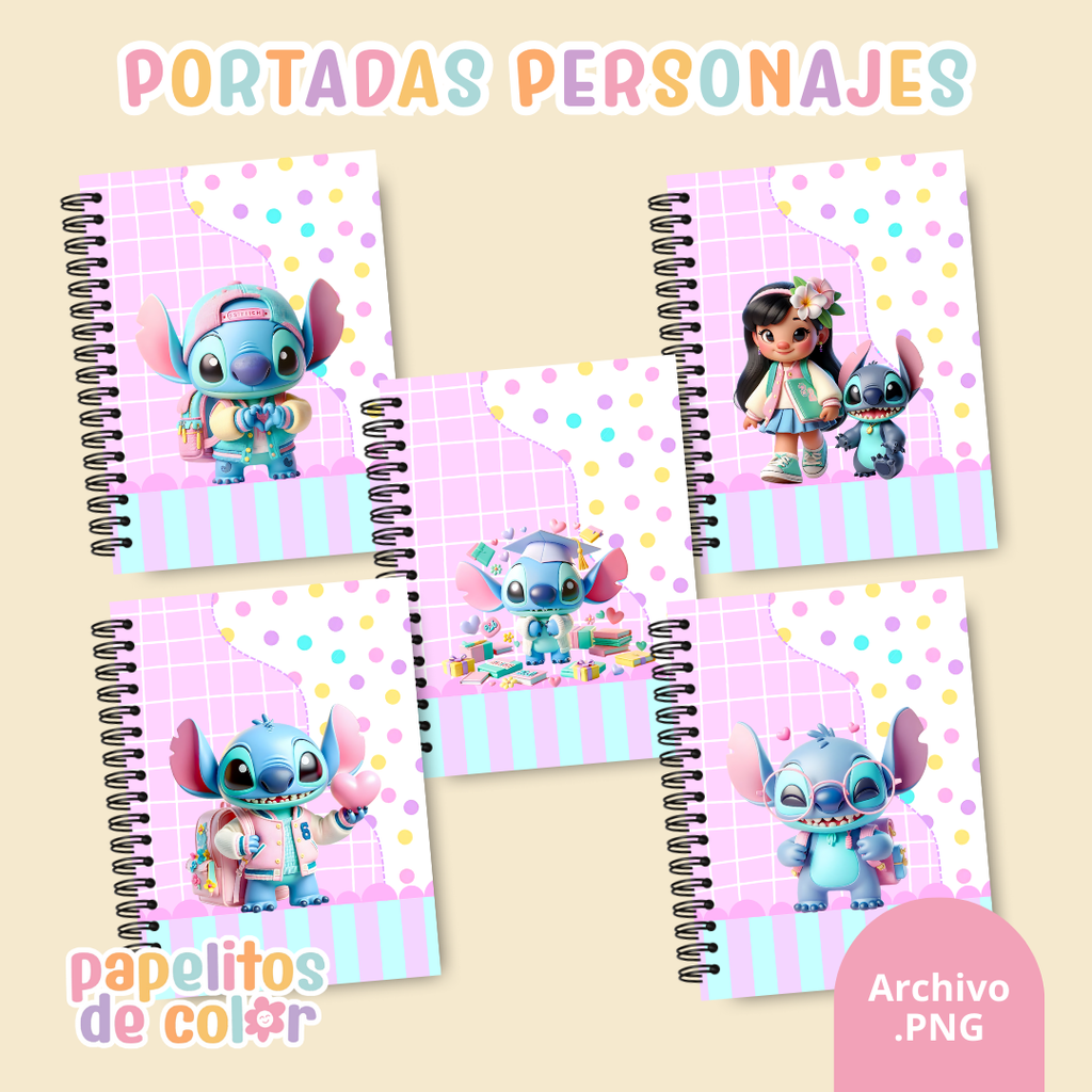📚✨ Combo Portadas Personajes – Vol. 8 💙🌺