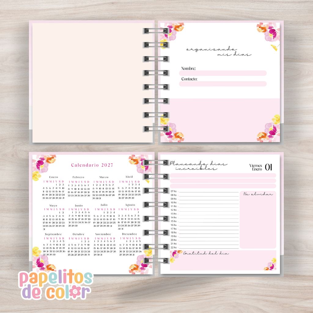 💕 Planner Diario Magnolia 2027