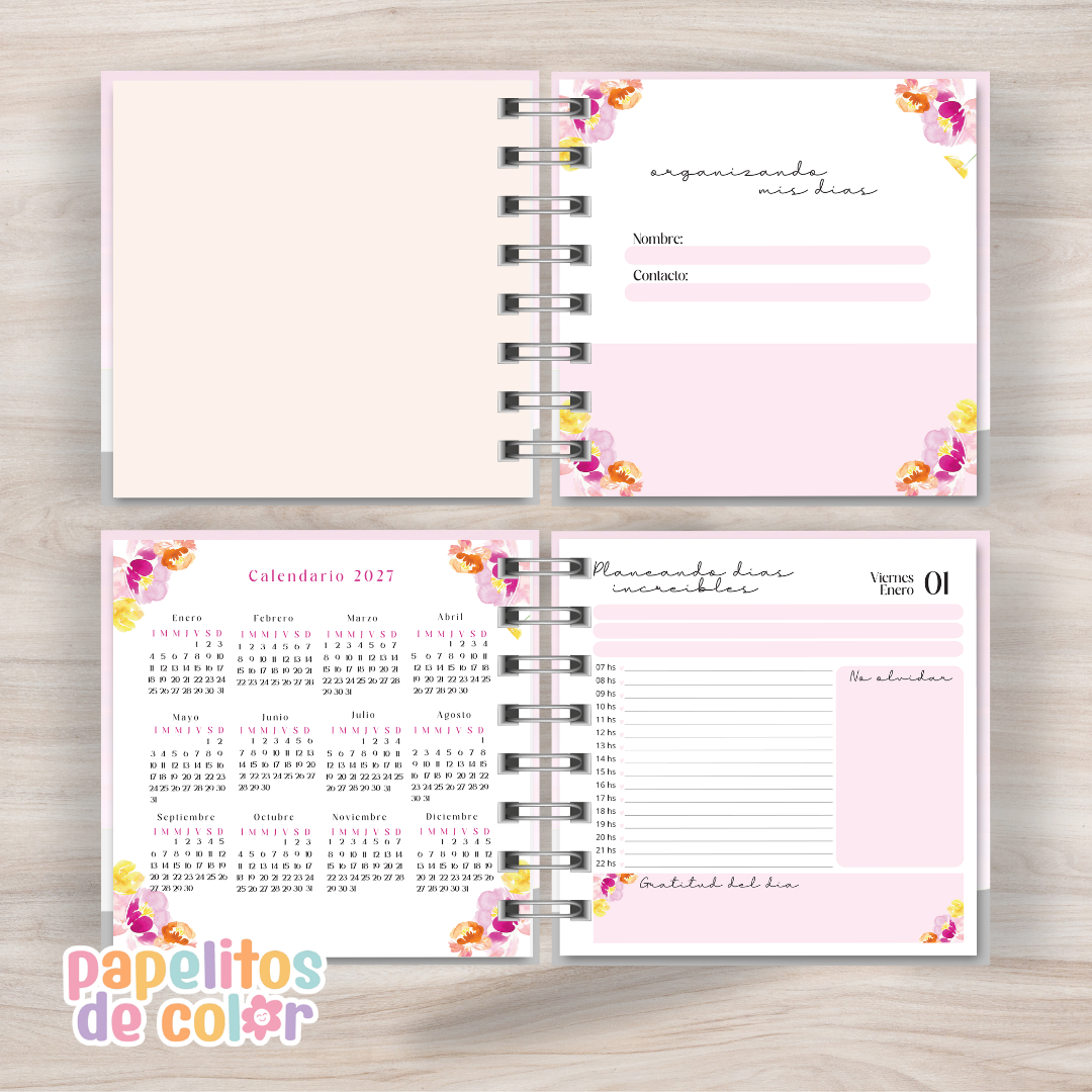 💕 Planner Diario Magnolia 2027