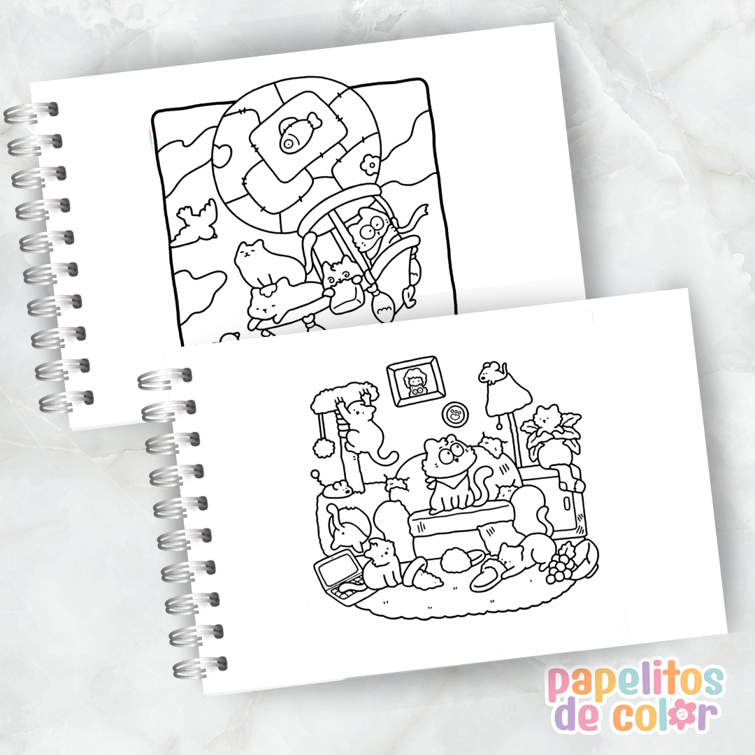 🐱✨ Cuaderno para pintar Little Cat ✨🎨
