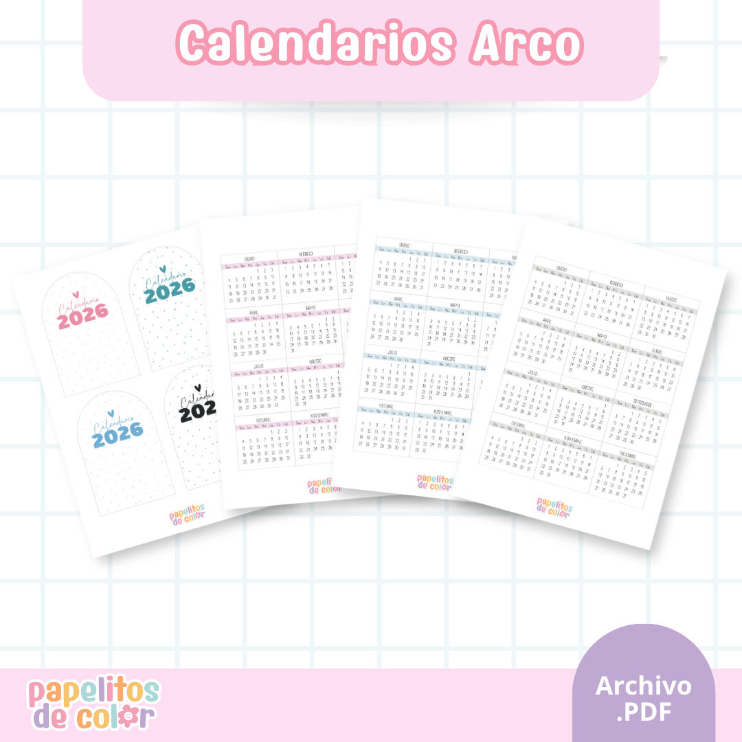✨ Calendario Mignon Arco ✨