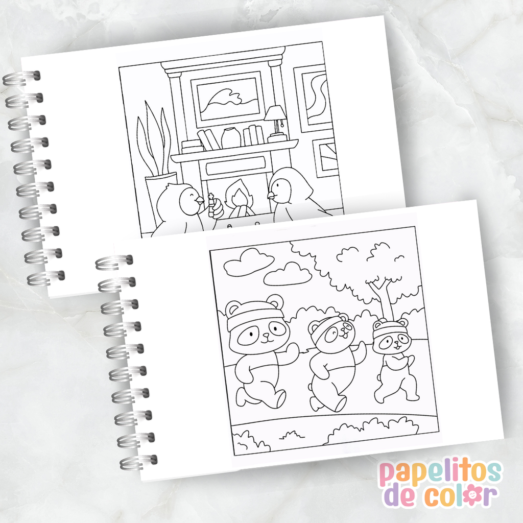 🎨✨Libro para pintar Comfy Places 🏡🛋️