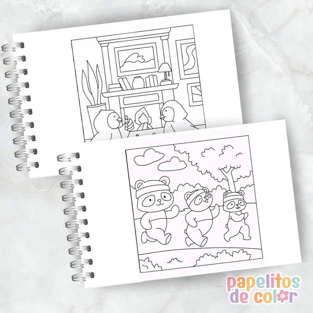 🎨✨Libro para pintar Comfy Places 🏡🛋️