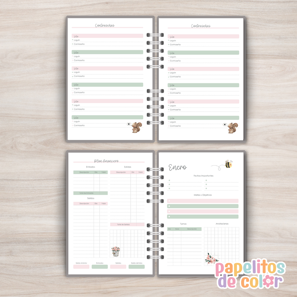 ✨Agenda Jardin 2027 - Diaria🌸