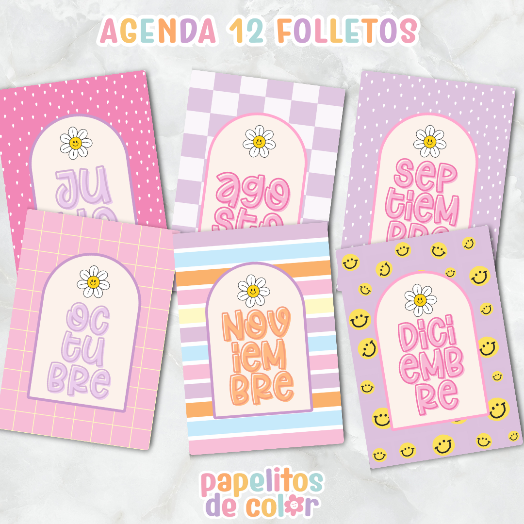 🌷 Agenda Delicada - Estilo Folleto