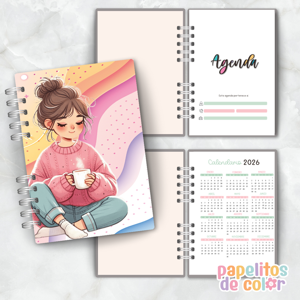 📒✨ Agenda Perpetua Rayas  ✨📒