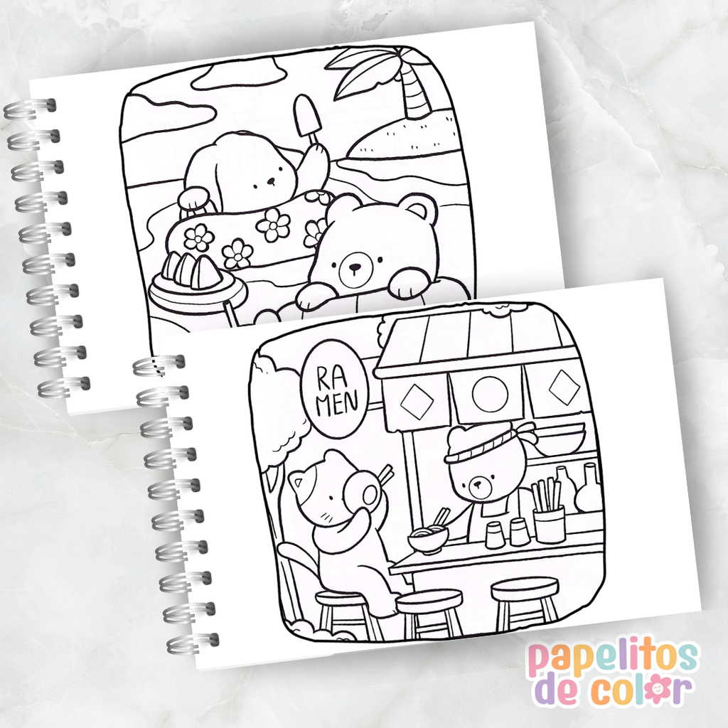 🐶 Libro para Pintar Adorable Friends 🎨✨