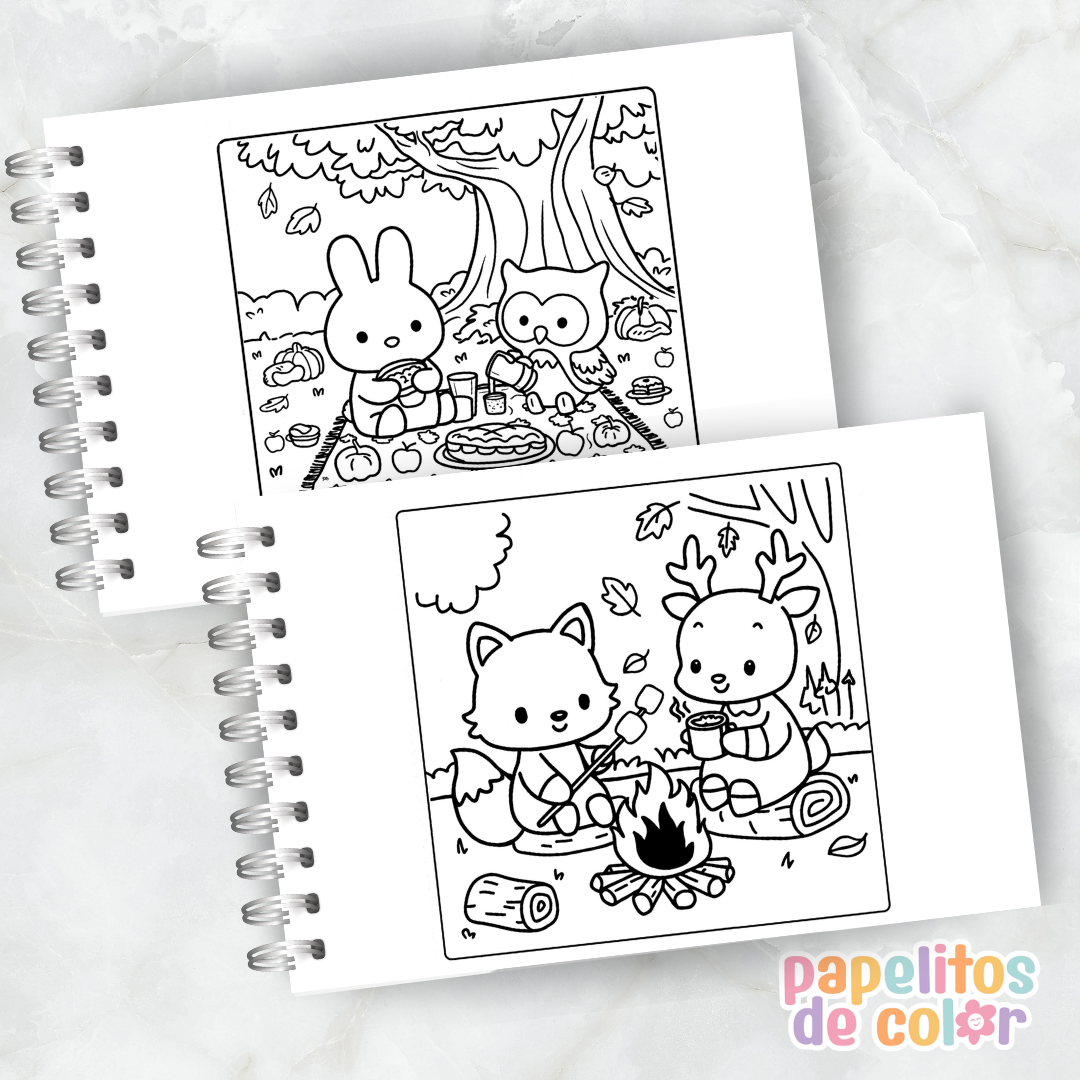 🤎🎨Libro para pintar Cozy Hygge 🕯️🍂✨