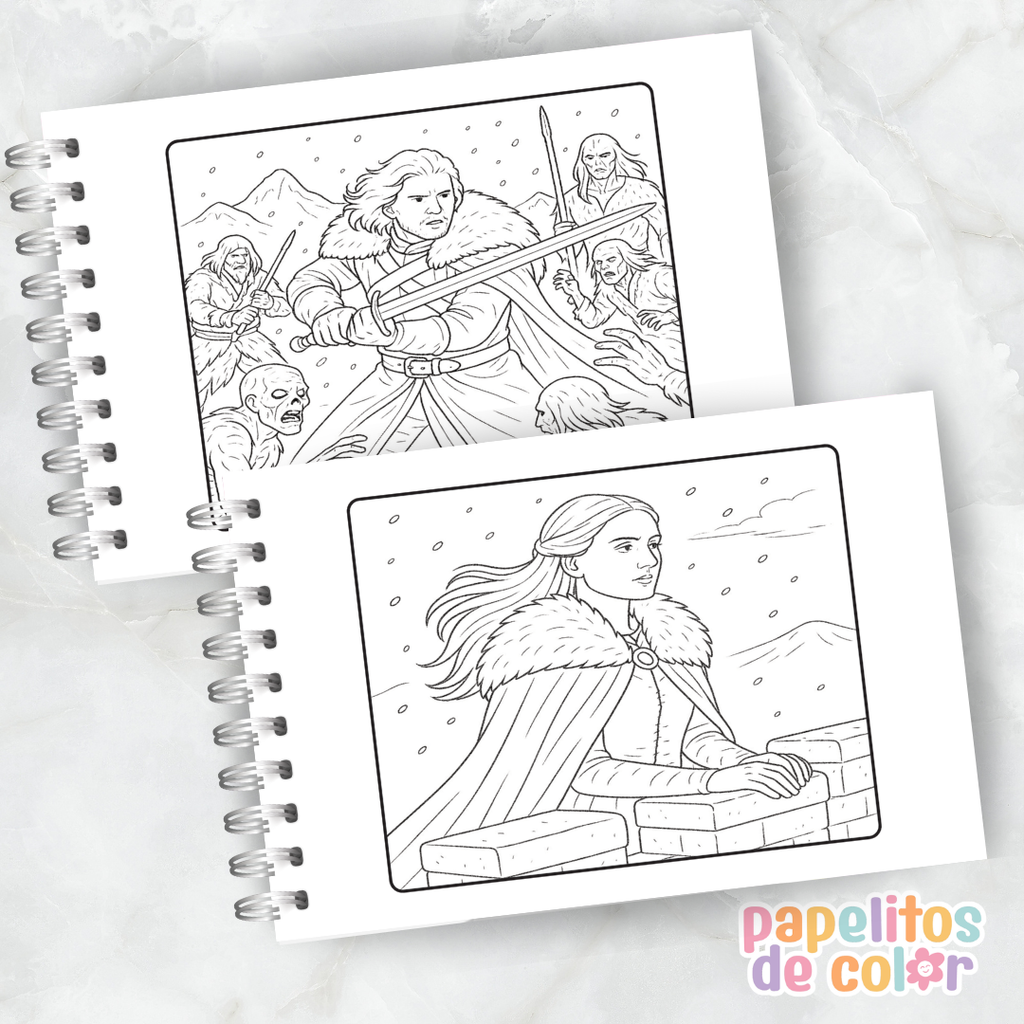 🐉 Libro para pintar Game of Thrones 🐉