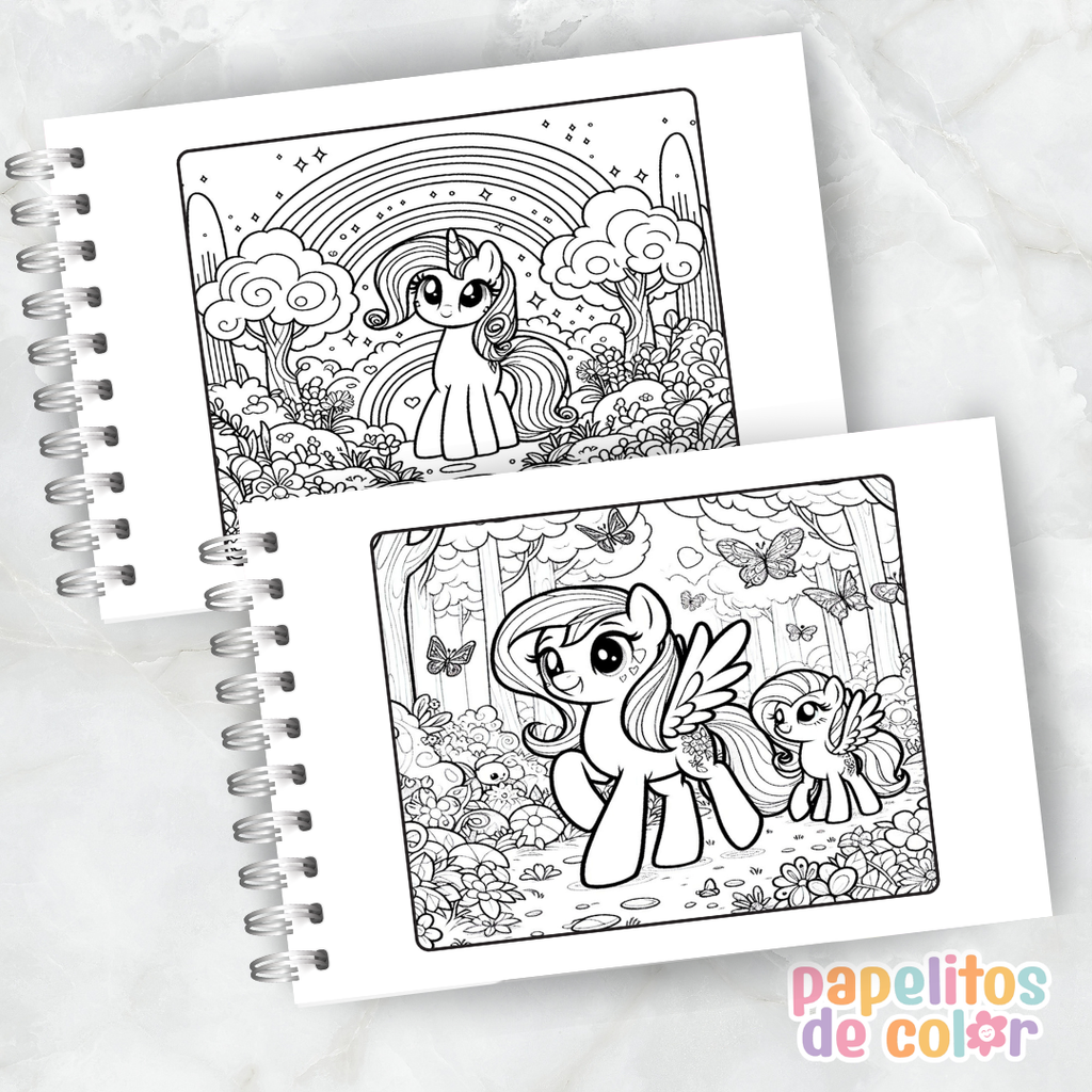 🦄🌈 Libro  para pintar Mi Pequeño Pony 🌈🦄