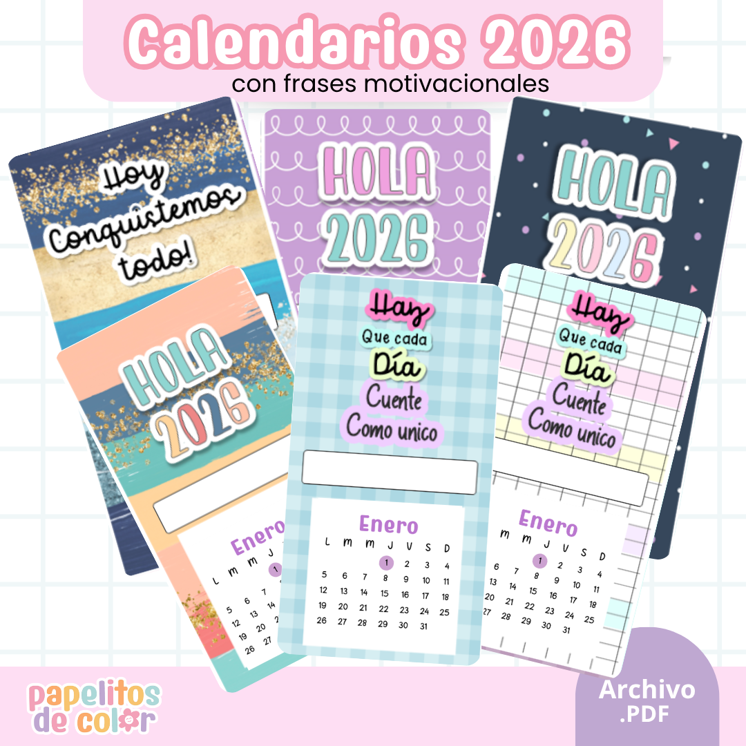 📅 Pack 30 Calendarios Surtidos