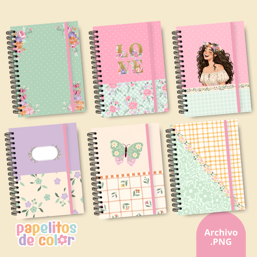 🌷 Pack de 28 Portadas - Kit 25✨