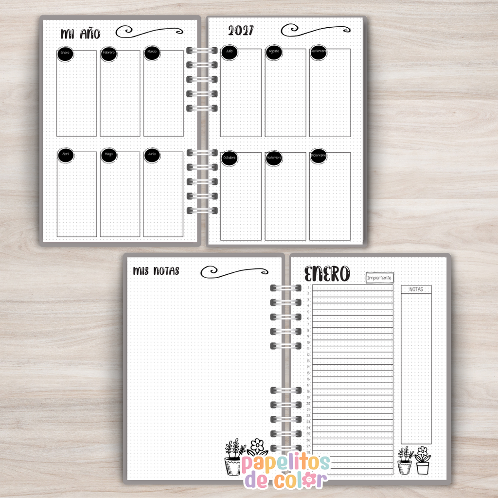 🖤 Agenda Black 2027  - Semanal 🖤