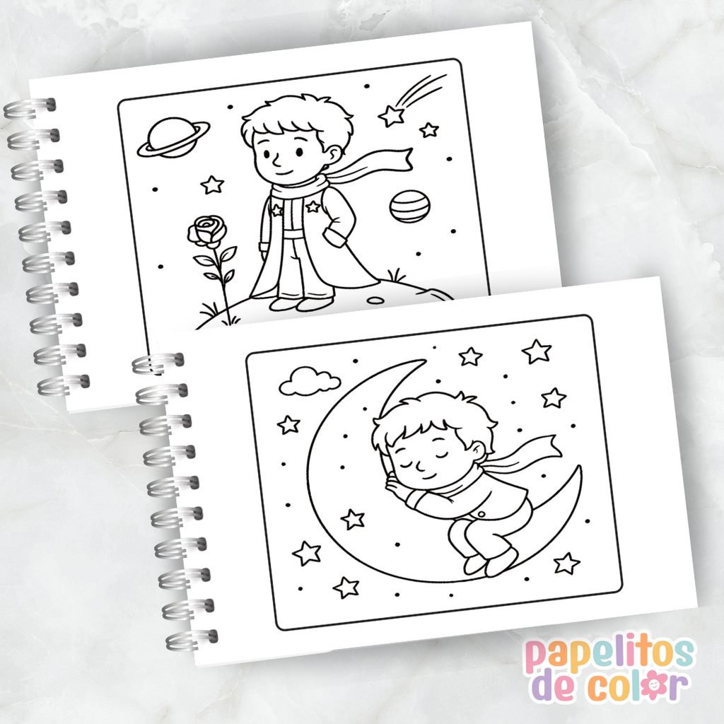 🌟🎶 Libro para pintar El Principito Vol. 2 🌙🎨