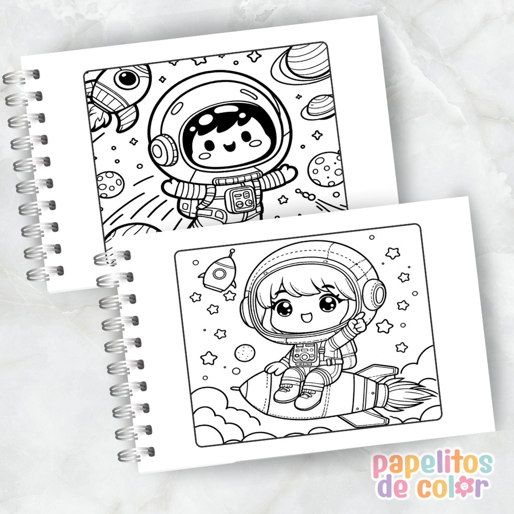 🎨 Libro para Pintar del Espacio 🚀🌎✨