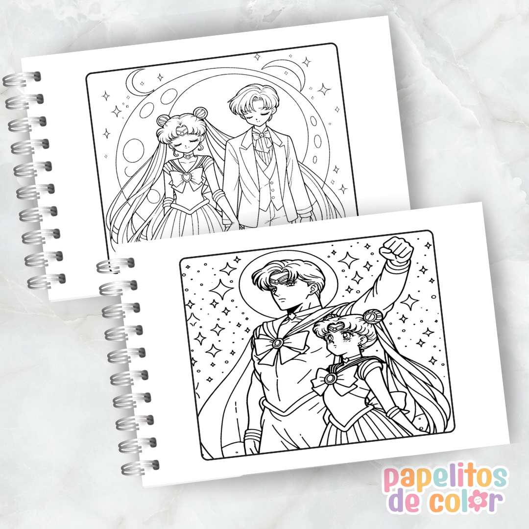 🎨 Libro para Pintar de Sailor Moon 🌙✨