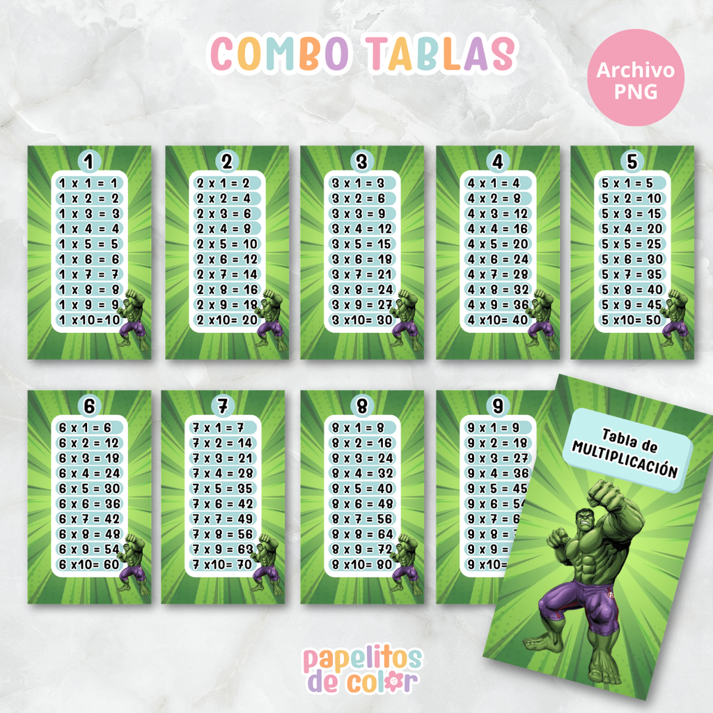 📚✨ Tablas para Multiplicar – Vol. 1 ✨📚