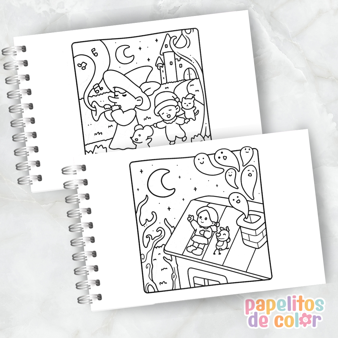 👻🕯️ Libro para Pintar Cozy Spooky ✨🎨