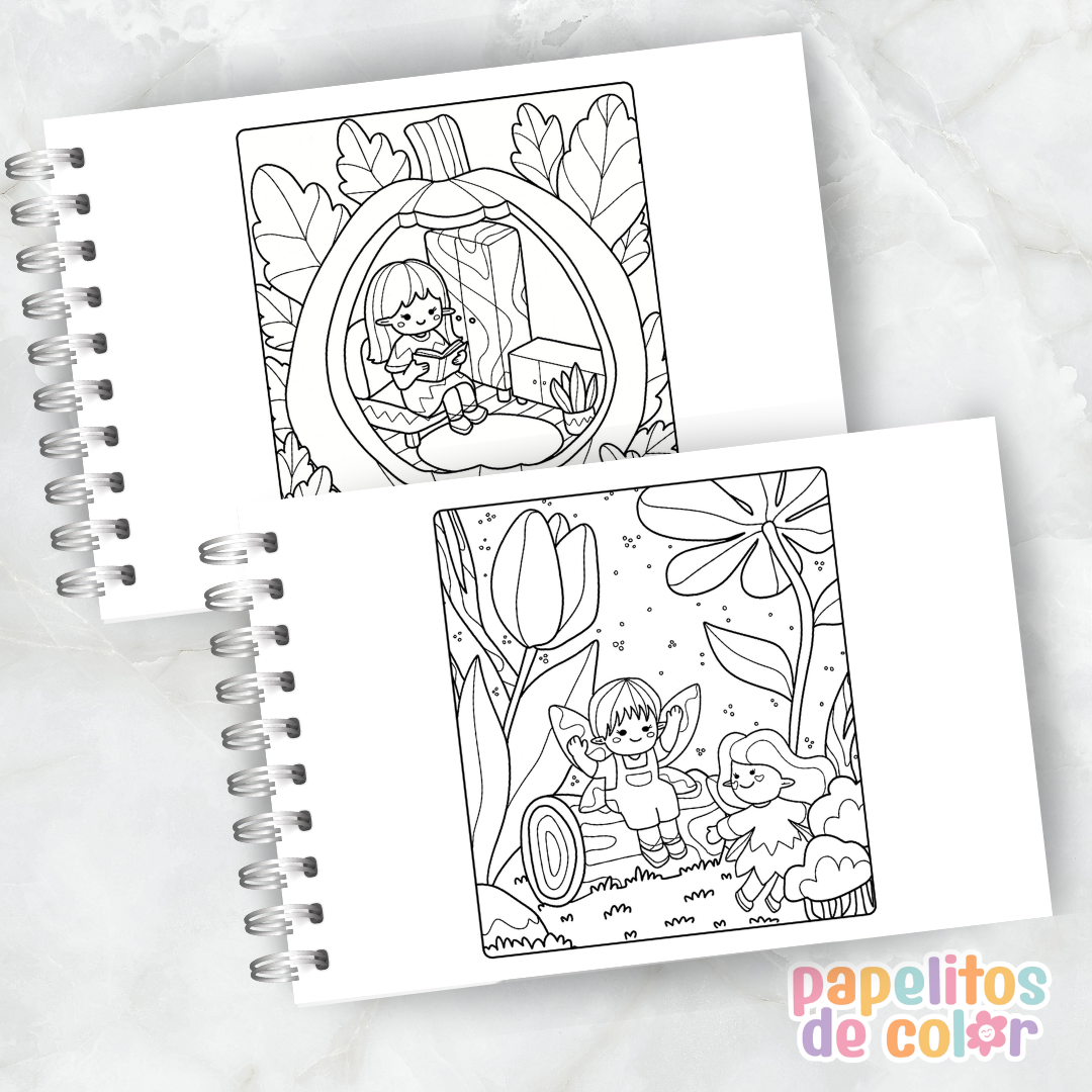 🧚‍♀️ Cuaderno para Pintar Cozy Fairy✨
